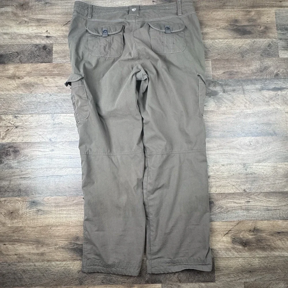 Kuhl Legendary Straight Leg Pant Women 16 Short Brown Outdoor Hiking Utility